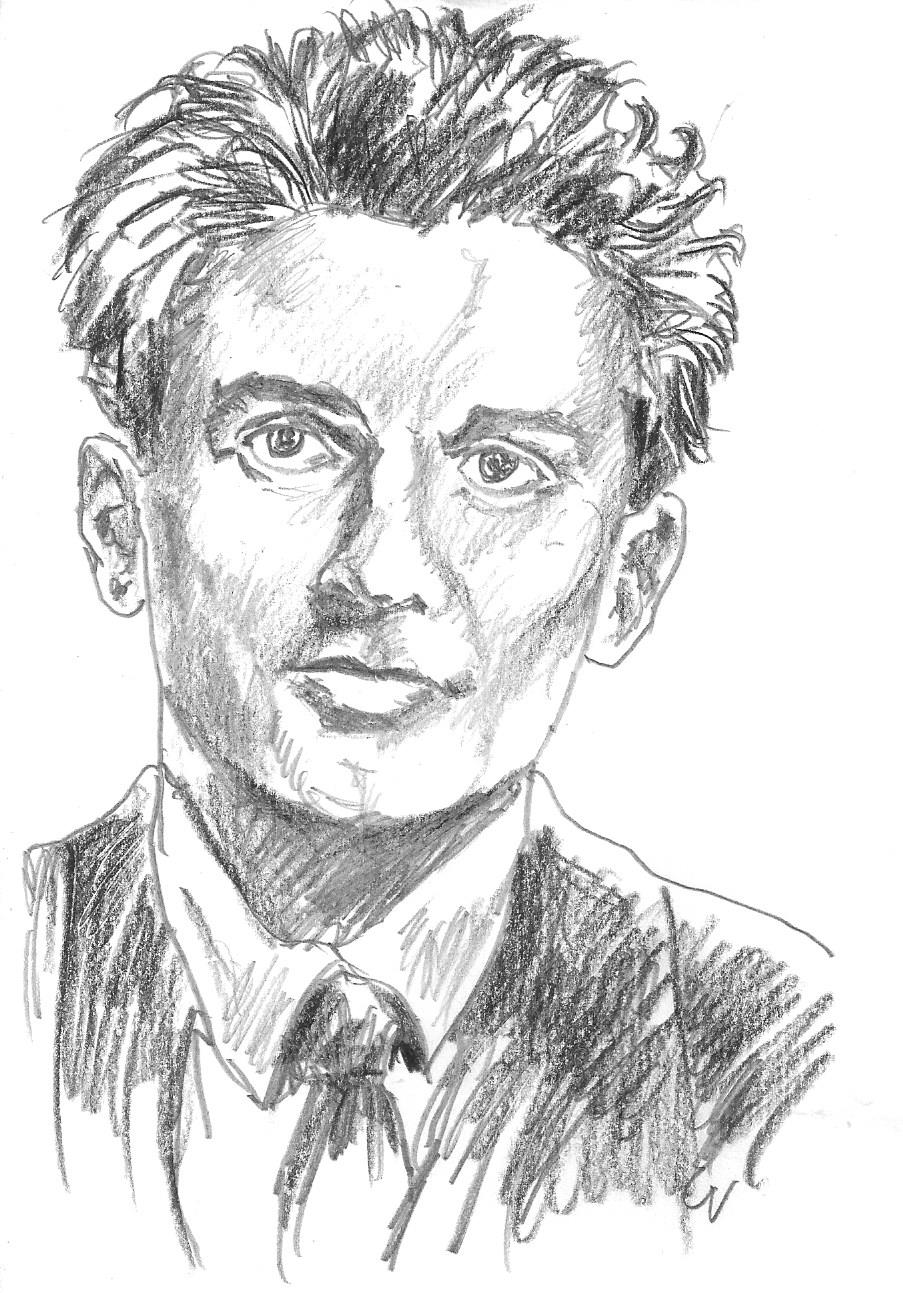 Portrait dessiné de René Barjavel
